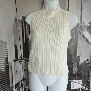 NWOT* off white sweater vest